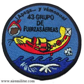 Escudo bordado Grupo 43 Canadair Apagafuegos azul